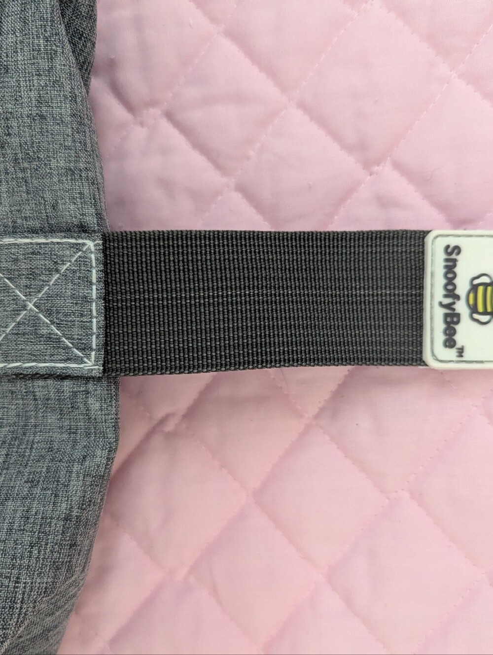 SnoofyBee Gray Baby Changing Mat with Webbing Strap - Picture 5 of 5